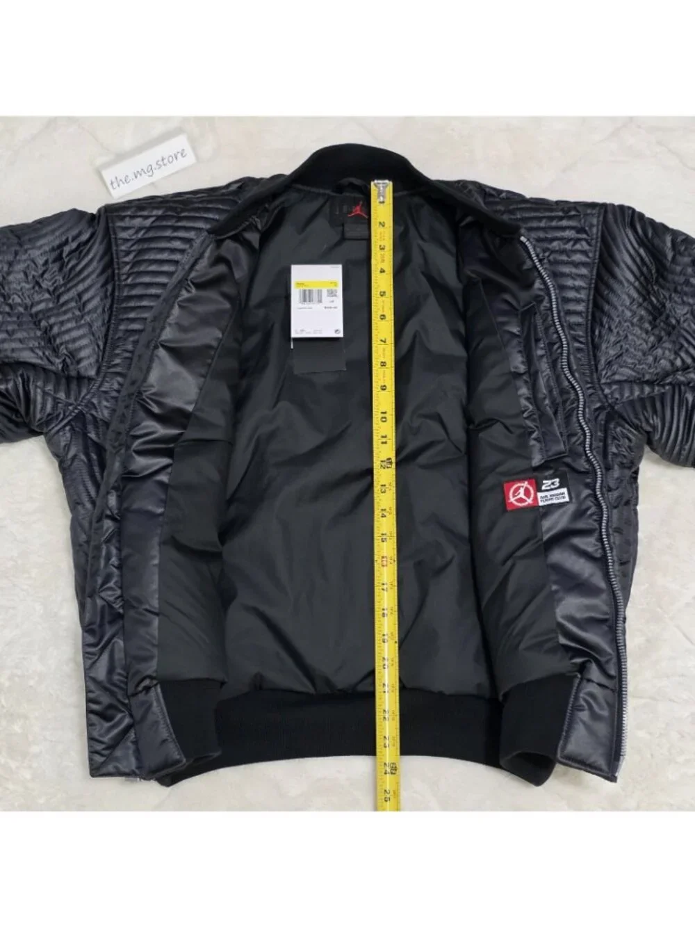 Jordan Bomber Jacket Full Zip Quilted Down Black  Men's Sz S II5314 010 $300